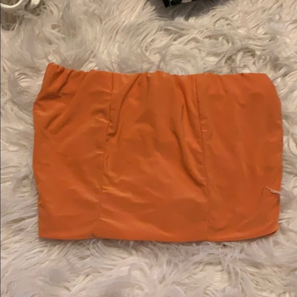 Orange tube top